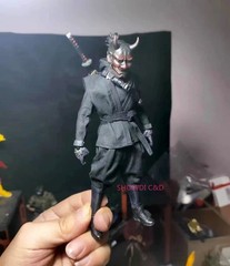 1/12 Men’s Japanese Ninja Samurai Combat Uniform Set Model For 6” Action Figure