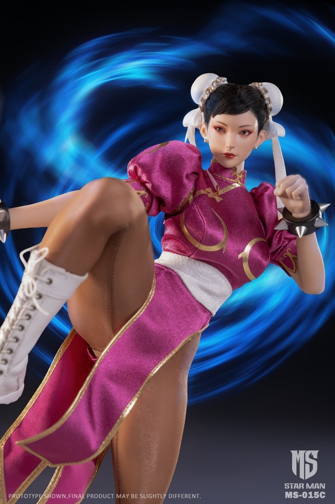 US🇺🇲 Star Man 1/6 MS-015C Street Fighter Chun-li Purple Ver. Action Figure NEW
