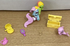 2009 My Little Pony Ponyville Rainbow Dash Mermaid and Accessories Dolphin +More