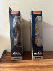 Netflix Avatar The Last Air Bender Gordon Cormier & Dallas Liu Signed Figures