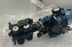 Transforming Toy Semi Truck Blue & Green #3 TRANSFORMER Warbotron Robot Off Road