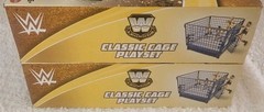 LOT 2 WWE Legends CLASSIC CAGE PLAYSET Mattel Elite Blue 2023 RARE Soldout!
