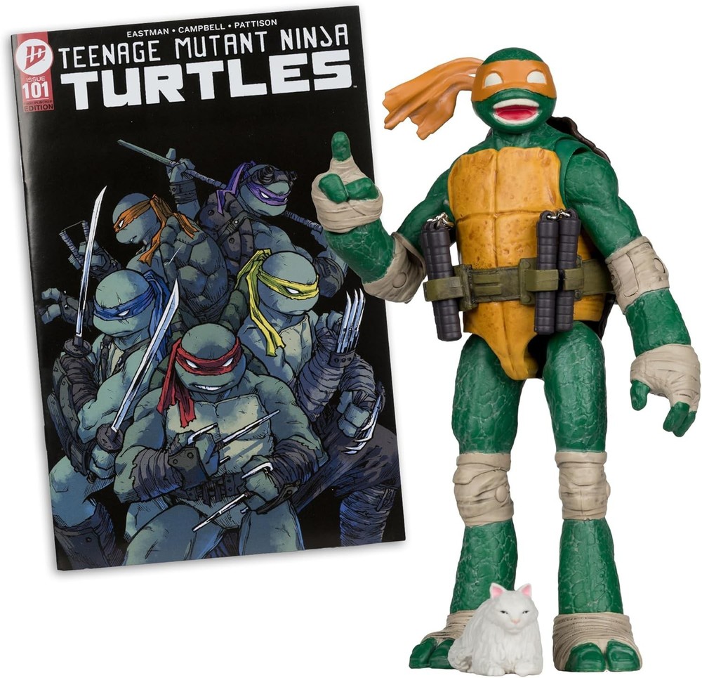Page Punchers Michelangelo Action Figure with Comic Book