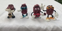 Vintage Applause Poseable Bendable California Raisins 1980s Era lot 4 Figures
