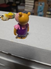 Richard Scarry Busy Town Mysteries Hilda the Hippo Figure 2011 Purple Overalls