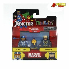 Marvel Minimates Series 78 X-Factor Complete Set w/ Strong Guy Build-A-Figure