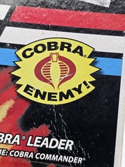 G.I. Joe 2008 Anniversary Cobra Commander Figure New Card Wear