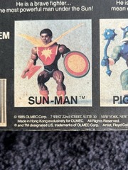 Olmec Rulers of the Sun Pig-Head Pig Action Figure Shield Mace Comic 1985