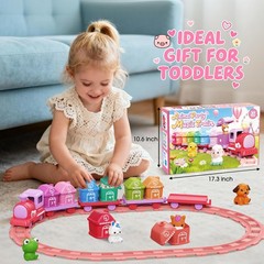 Train Set Toddlers for 1-3 Learning for Ages 1 2 3,Montessori Learning Matchi…
