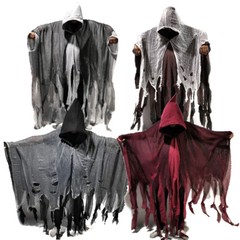 Hooded Cloak Robe Vampire Zombie Halloween Party Cosplay Horror Costume Capes