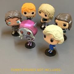 Lot 100 Display Stand Base 40mm For Funko POP figures &120 nano glue dots Black