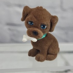 Mini Puppy Dogs Flocked Figures Lot of 5 Some Puppy in My Pocket