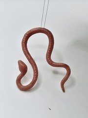 Vintage Kenner Star Wars Yoda Replacement Snake 1980 Repro Part Orange Brown