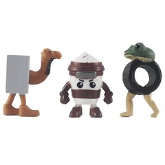 24pcs Italian Brainrot Anime Action Figure Set Tung Tung Sahur Tralalero Tralala