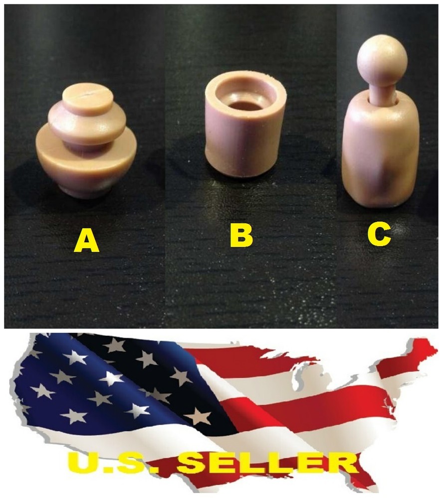 3 x 1/6 Neck Peg Joint Adapter Inner Connector Hottoys Body Custom Head USA