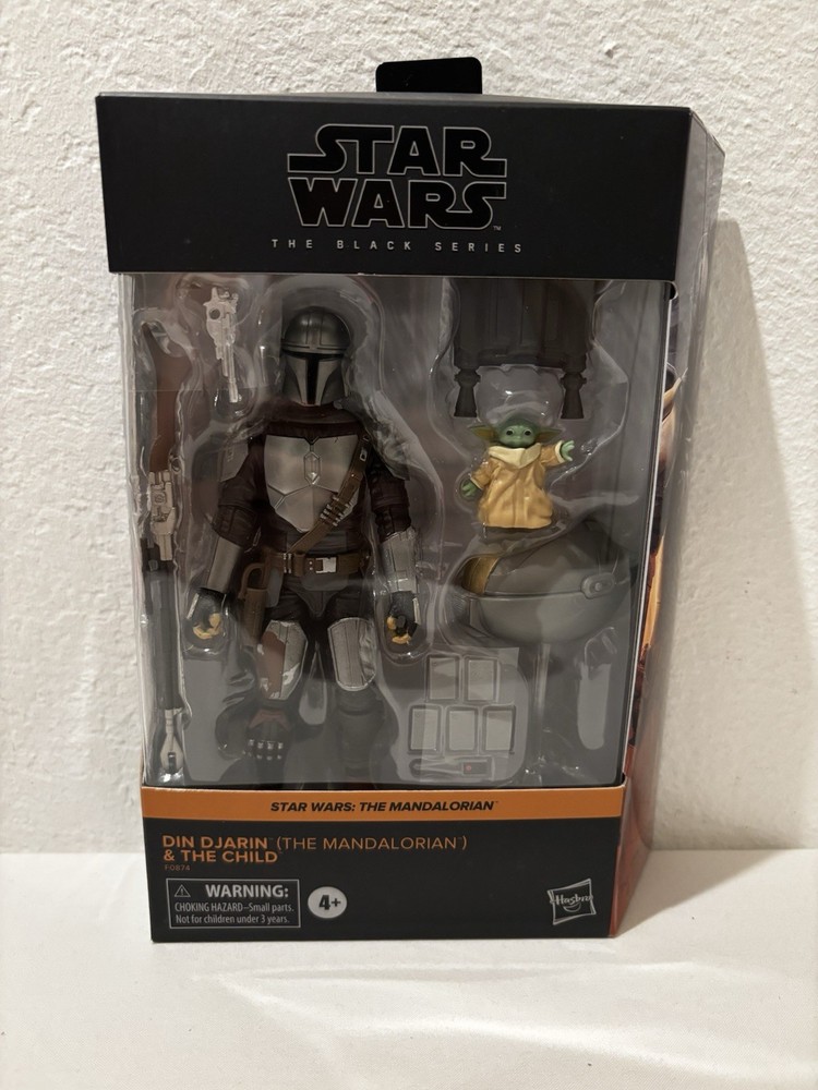 Star Wars Black Series The Mandalorian Din Djarin and The Child (Grogu) LOT A
