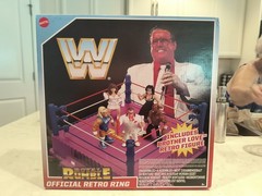 NEW IN BOX WWF WWE Mattel Retro Royal Rumble Ring w/Brother Love