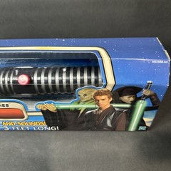 2002 Star Wars Attack of the Clones MISB Green Electronic Jedi Lightsaber Hasbro
