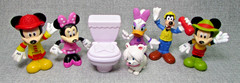 Disney Jr. Mickey Mouse Clubhouse Pals Mickey Minnie Goofy Daisy Snowpuff Toilet