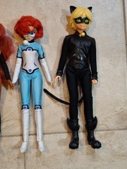 Miraculous Lady Bug Dolls Action Figures Lot 6 Cat Noir Queen Bee Bunnyx
