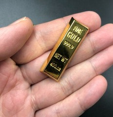 1/6 Miniature 4x Faux Gold bar for dioramas doll house 12″ figure hot toys ❶USA❶
