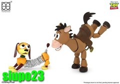 Herocross ~ HMF #079 Disney Toy Story Bullseye + Slinky Dog Figure Deluxe Ver