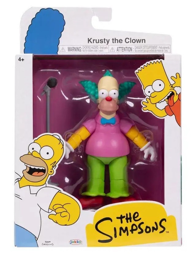 Jakks Pacific The Simpsons Wave 2 Krusty the Clown 5″ Figure New Sealed