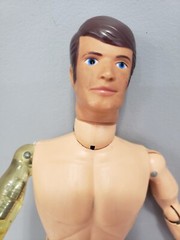 READ 1964 GI JOE MIKE POWERS ATOMIC MAN Action Figure Jumpsuit Camouflage Poncho