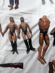 Vintage Action Figure Lot Mego Star Trek Big Jim Wolf Pack GI Joe Maskatron Marx