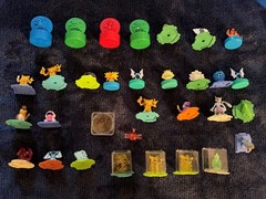 Bandai Pokemon full color stadium figures and stamps