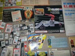 Vintage 1980s File Card Blueprints Accessories Game G.I. GI Joe Figure 3.75 ARAH
