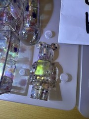 Medicom BE@RBRICK x Anever clear 400% and 100% set Bearbrick