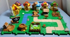 Jakks 2013 Smurfs Micro Village Garden, Water, Treasure, 19 Tiles & 10 Smurfs