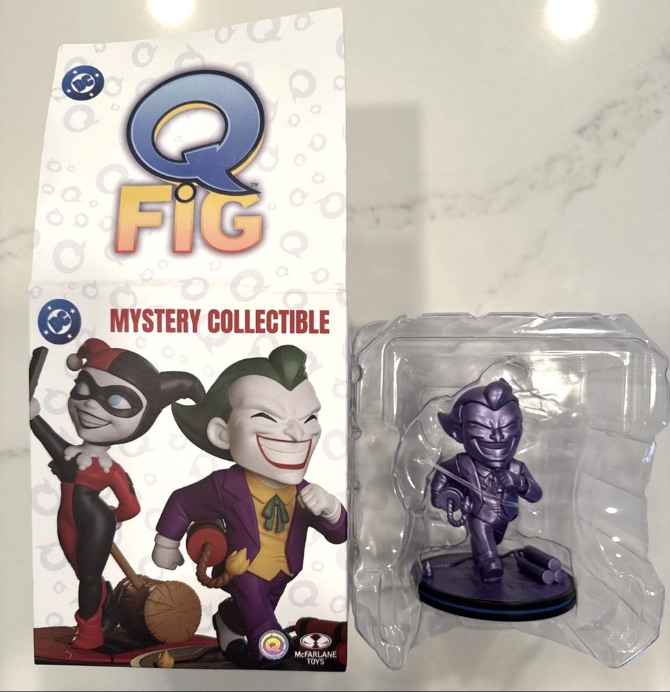 McFarlane Toys QmX Q Fig Batman: The Animated Series The Joker Metallic – RARE