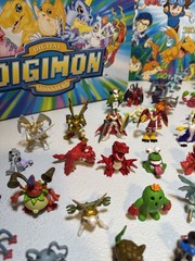 HUGE Vintage 200 Digimon Figure Lot ~ Official Bandai Toy Collection