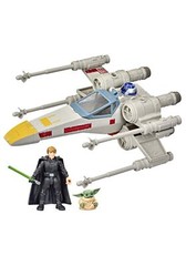 Star Wars Luke Skywalker Grogu X Wing Fighter Rescue Toy Set Ages 4 and Up
