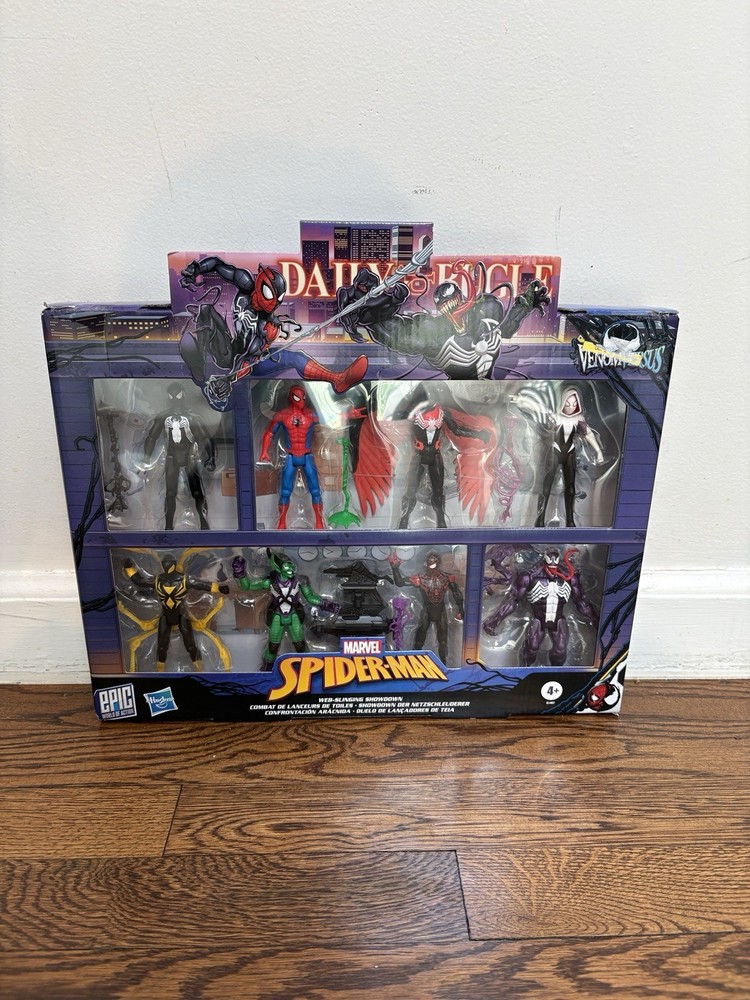 Marvel Spider-Man Venom vs Epic World of Action Web-Slinging Showdown