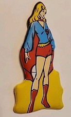 Vtg RARE VHTF DC Comics Supergirl Catwoman Figure Duo Set Rare Italy 1983