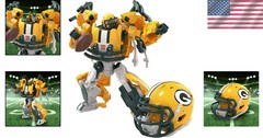 Transformers NFL Green Bay Packers Tundra Prime 5.5-Inch Action Figure Chang…