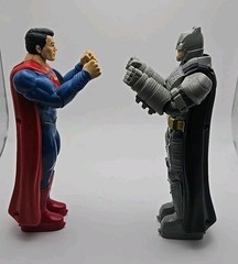 Batman Superman Figures Vintage DC Comics 8” (S16) Moving Head and Arms RARE