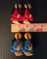 VINTAGE 1960’S MARX HAP-HOP RAMP WALKERS LOT OF 2/Red & Blue /HONG KONG!!!!