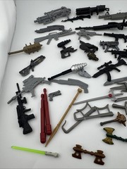 Vtg Action Figure Weapons Mixed Lot Accessories Star Wars GI Joe Guns Lightsaber