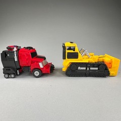 Hello Carbot Brayroad Bray Road Transformer Bulldozer Combiner Robot Figure Toy