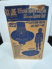 Vintage GI Joe Official Space Capsule & Astronaut Space Suit & Box 1966 Hasbro