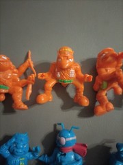 Army Ants Figures – 9 Vintage Lot Orange Blue, Hasbro. Do not have rubber Butts