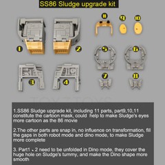 For SS86 Sludge Filler Replacement Foot Mask Upgrade Kit For SS86 Sludge