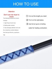 Anti-slip Heat Shrink Tube for Fishing Rod DIY Insulation 5 Colors