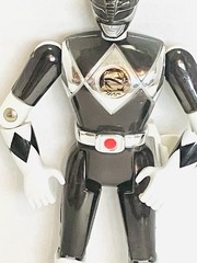 Power Rangers 1995 Bandai Black Metallic Figure 5.5in No Accessories