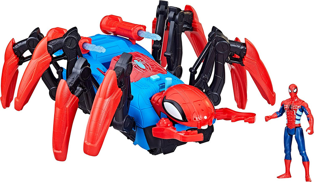 Marvel Car Playset with Blast Feature and Action Figure for Kids Ages 4 and Up