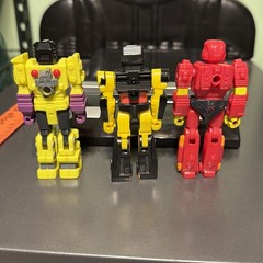 G1 Transformers Action Masters Lot Over-Run, Devastator & Jackpot Hasbro 1990